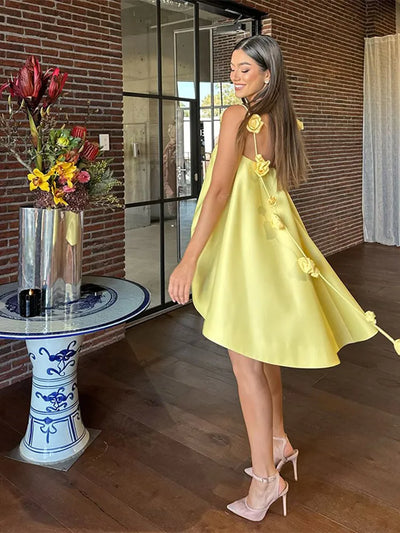 Fiona – Roséfarbenes Mini Kleid