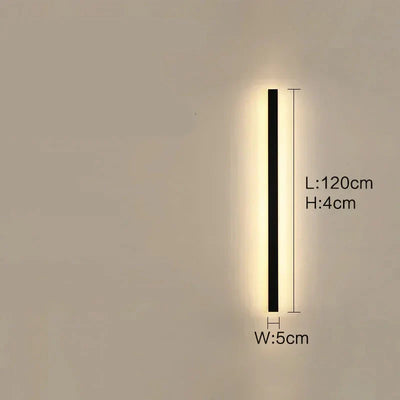 Lunor Moderne Lineare Außenwandleuchte – Metall & Acryl für Terrasse & Eingangsbereich