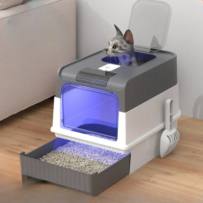 SteriPaw Haven – Selbstreinigendes Katzenklo mit automatischer Sterilisation für Zuhause