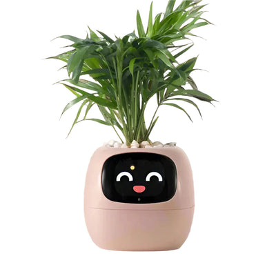 PlantPal Smart Interaktive Pflanzgefäß – KI-gesteuerte Topf mit animiertem Display und Umweltsensoren