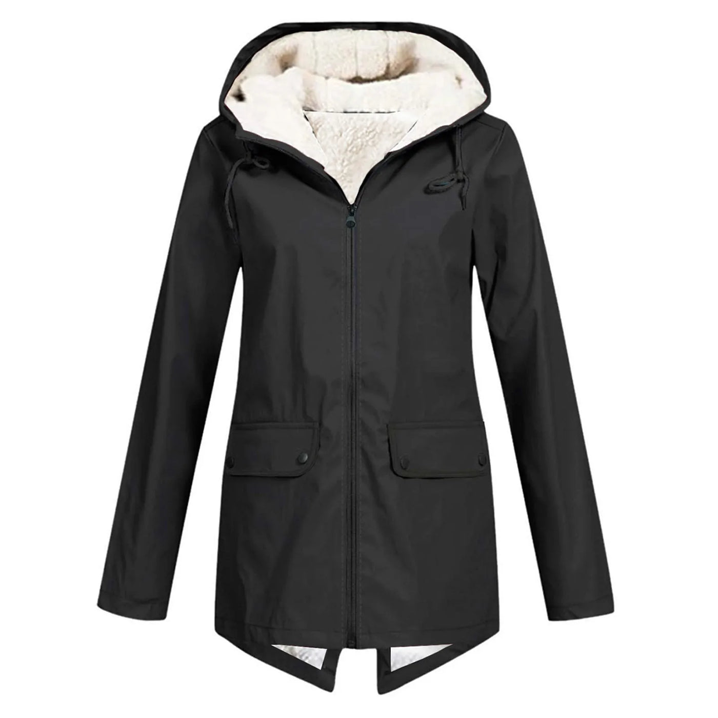 Damen Winter Wasserdichter Trenchcoat | Mit Kapuze