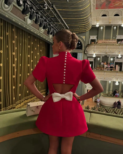 Laila™ | Elegantes rotes Kleid