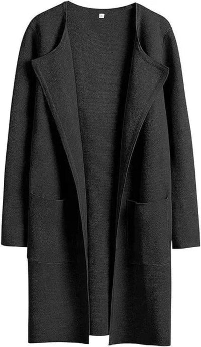 Lange Jacke mit offener Front für Frauen