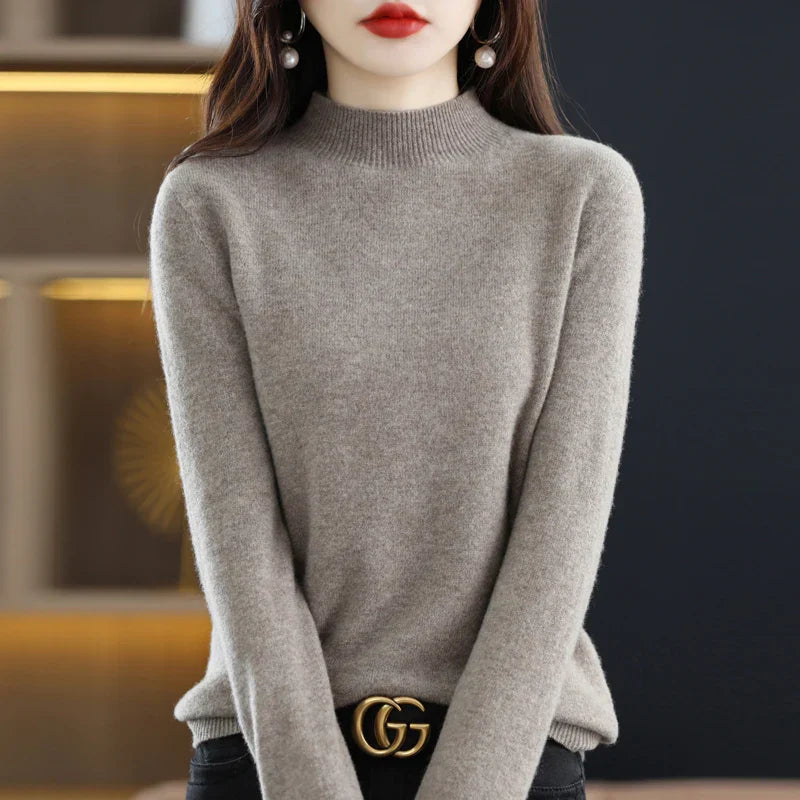 Pullover mit Stehkragen für Damen