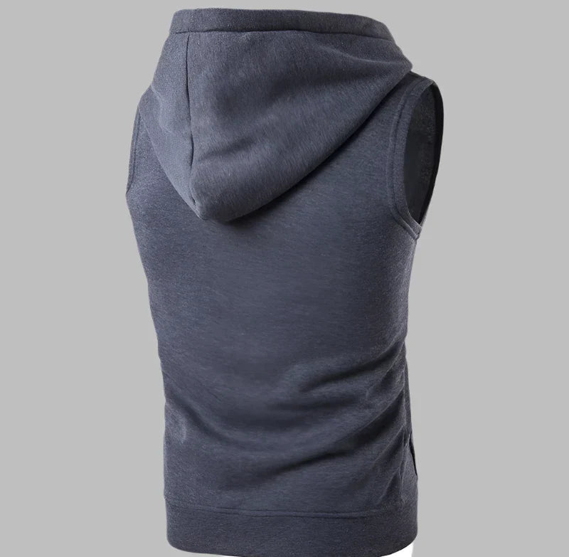Weste für Herren - Leichte Sommer-Strickjacke mit Kapuze