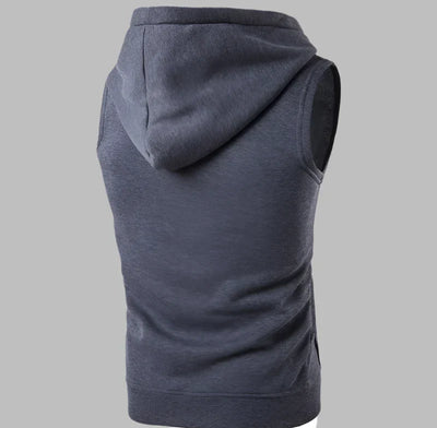 Weste für Herren - Leichte Sommer-Strickjacke mit Kapuze