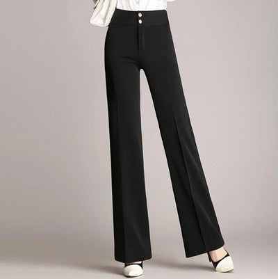 Amy Sommerhose | Stilvolle moderne hoch taillierte lange Damenhose