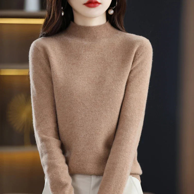 Pullover mit Stehkragen für Damen
