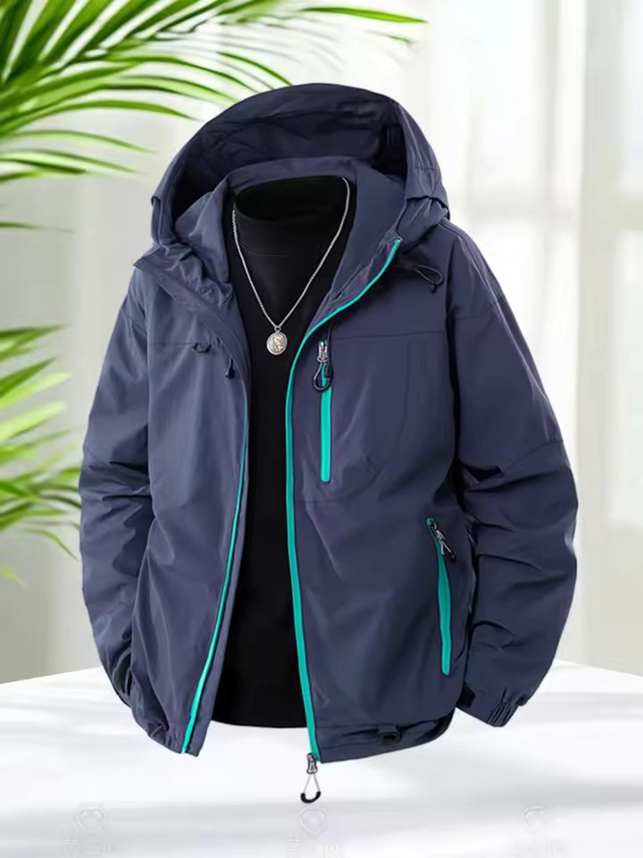 Rivor™ - Leichte Wasserdichte Outdoor-Jacke mit Kapuze