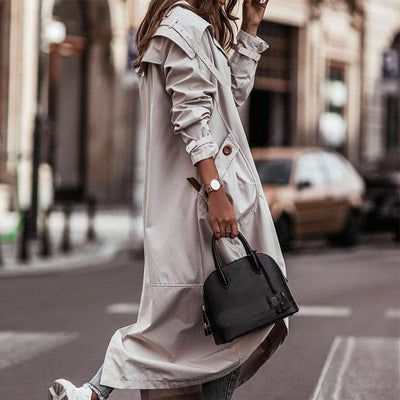 Zweireihiger Trenchcoat mit Gürtel für Damen