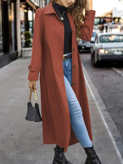 Klassischer Mittellanger Trenchcoat für Damen
