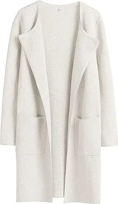 Lange Jacke mit offener Front für Frauen