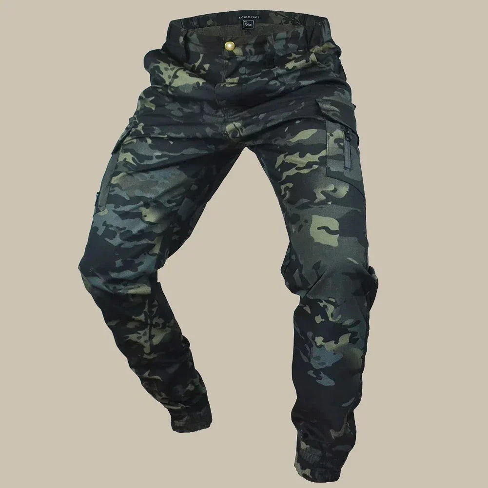 Cargohose für Herren - Leichte Sommer-Wanderhose im militärischen Stil für Outdoor
