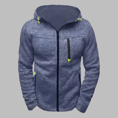Sommer Hoodie für Herren - Leichtes Sweatshirt mit Reißverschluss und Kapuze
