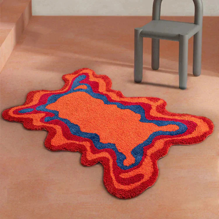 GrooveNest Gewebte Retro Teppich