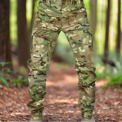 Cargohose für Herren - Leichte Sommer-Wanderhose im militärischen Stil für Outdoor
