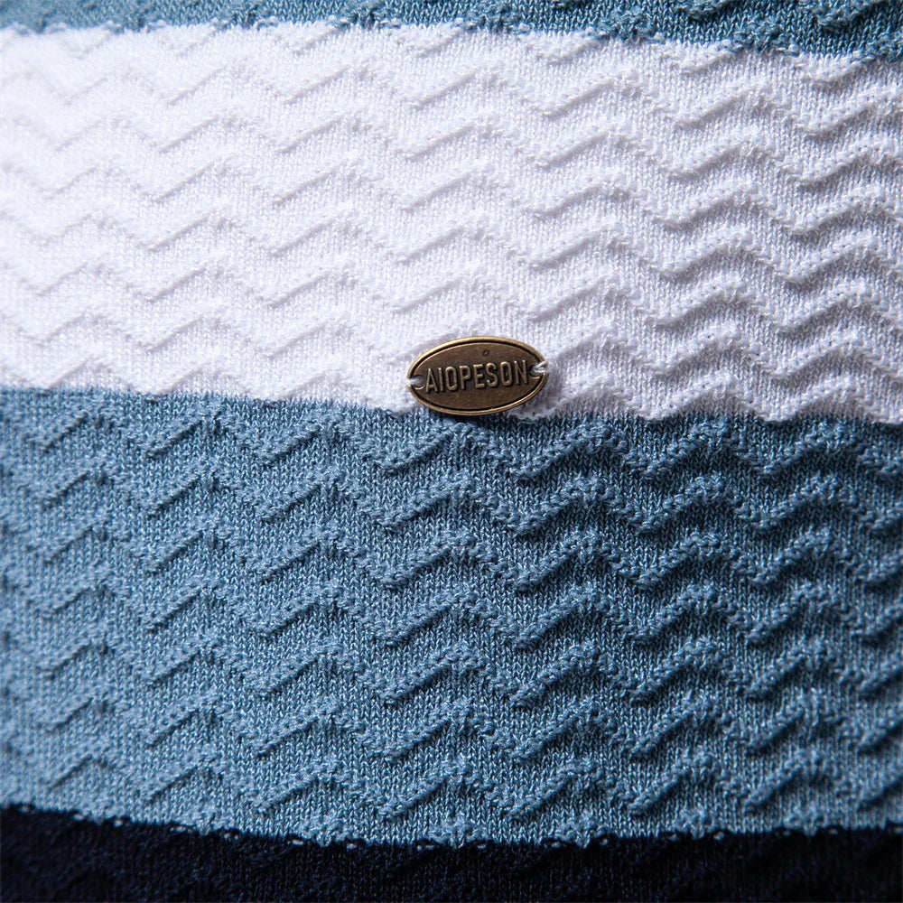 Stylisches Herrenhemd mit Rippenmuster
