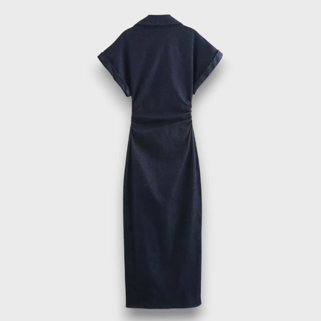 Venera – Figurnahes Hemdblusenkleid mit Knopfleiste