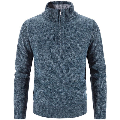 Kuscheliger Pullover mit Halbem Reißverschluss für Herren