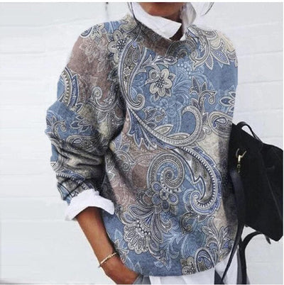 Trendiger Bedruckter Pullover für Damen