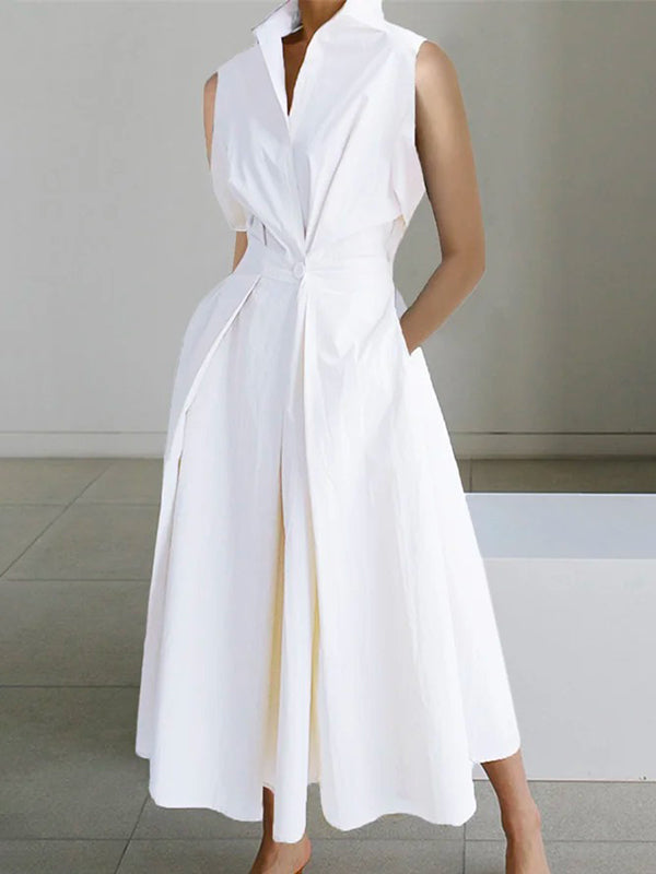 Elegantes Kleid mit Kragen - Eura