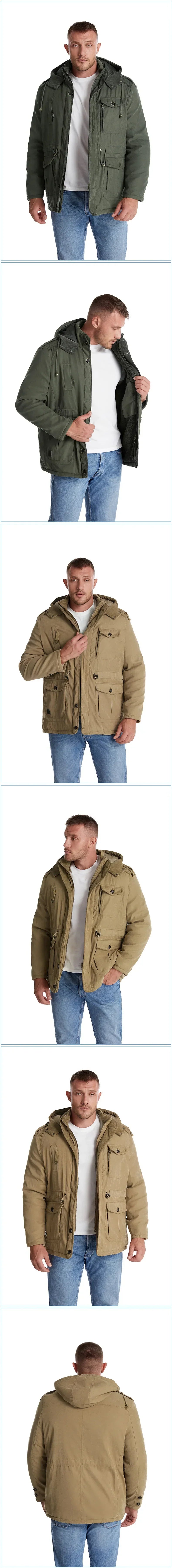 Winterjacke mit Taschen für Männer
