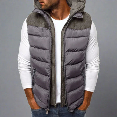 Weste für Herren - Stilvolle leichte Sommerjacke mit Kapuze