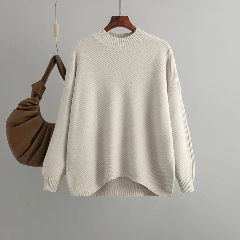 Lässiger Vintage-Strickpullover für Damen