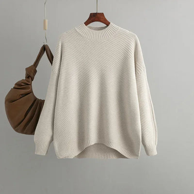 Lässiger Vintage-Strickpullover für Damen