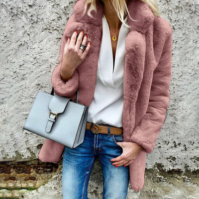 Warmer Flauschiger Wintermantel für Damen
