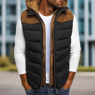 Weste für Herren - Stilvolle leichte Sommerjacke mit Kapuze