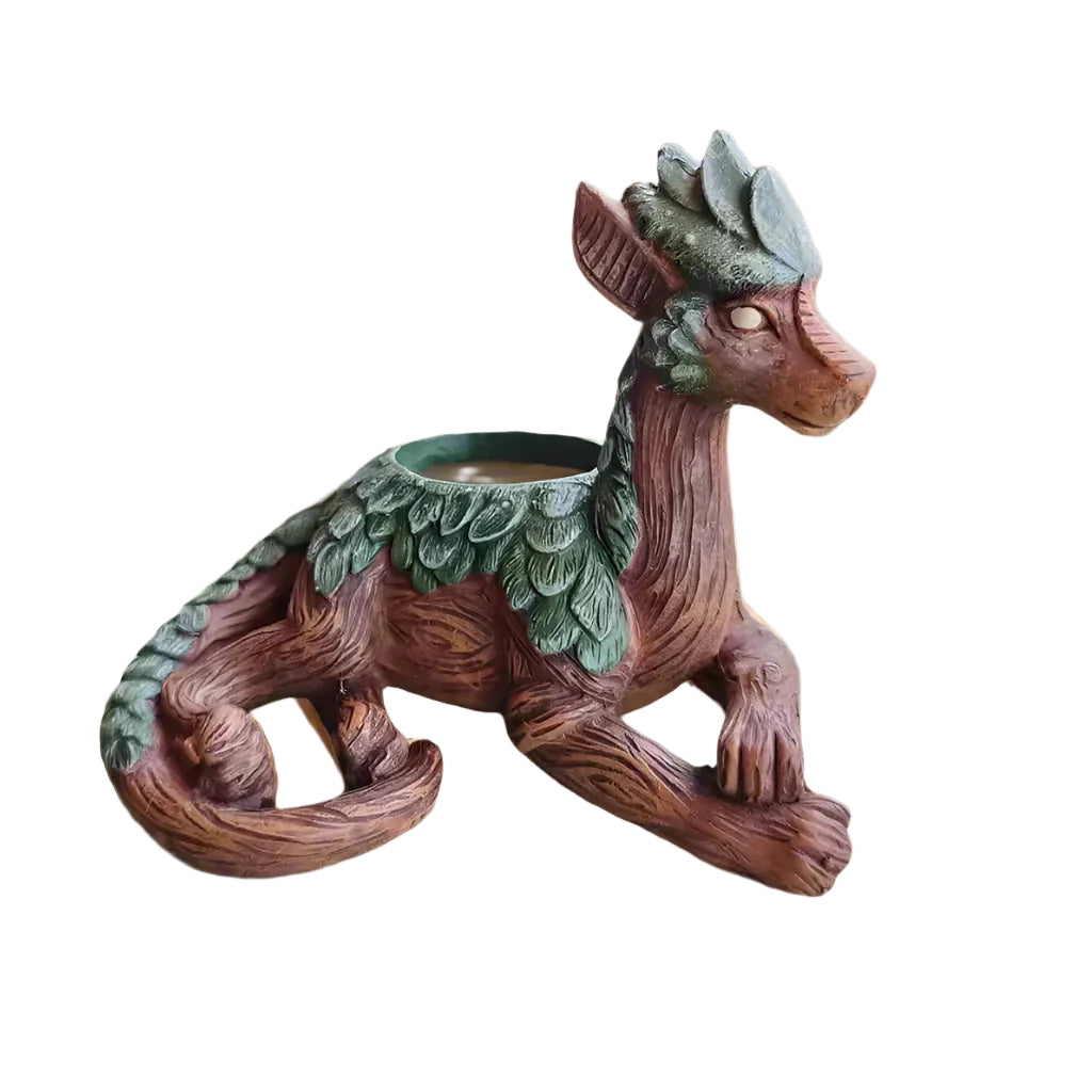 WhimsiDragon Sukkulentpflanzenkiste mit verspieltem Fantasiedesign