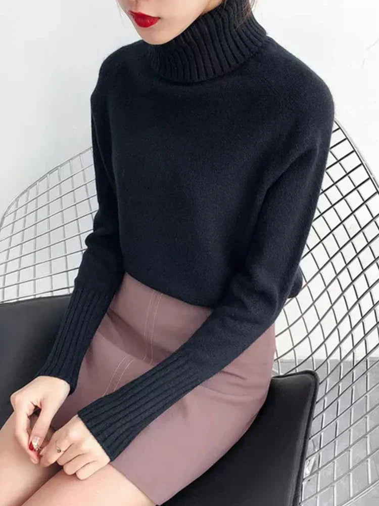 Klassischer Rollkragenpullover für Damen