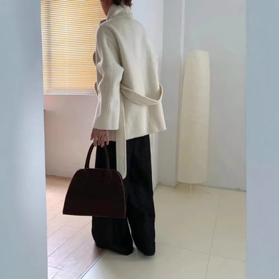 Velmira | Seide und Wolle Mantel