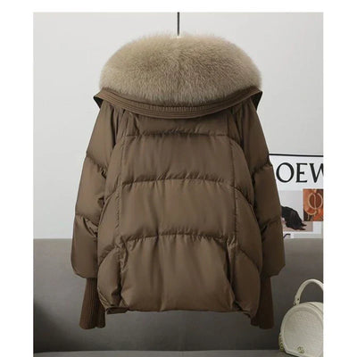 Warme Puffer Winterjacke für Damen
