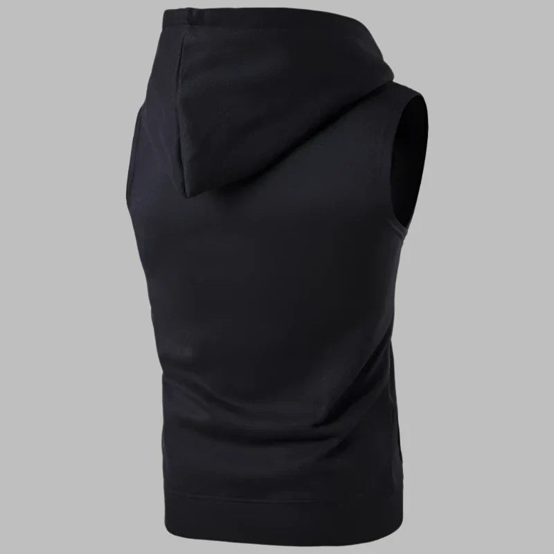 Weste für Herren - Leichte Sommer-Strickjacke mit Kapuze