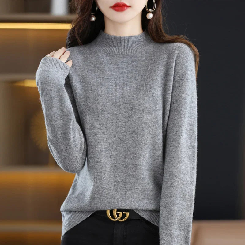 Pullover mit Stehkragen für Damen