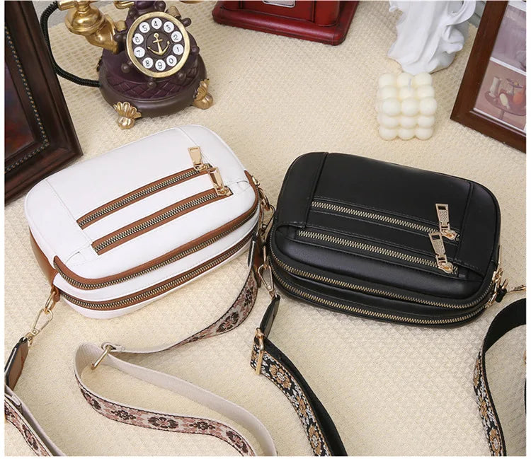 Violett | Finsk PU Leder Schultertasche