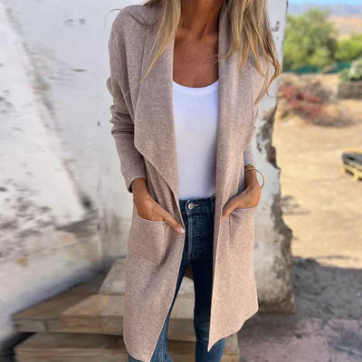 Strickjacke für Damen - Leichte Sommerjacke mit Taschen
