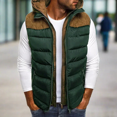 Weste für Herren - Stilvolle leichte Sommerjacke mit Kapuze