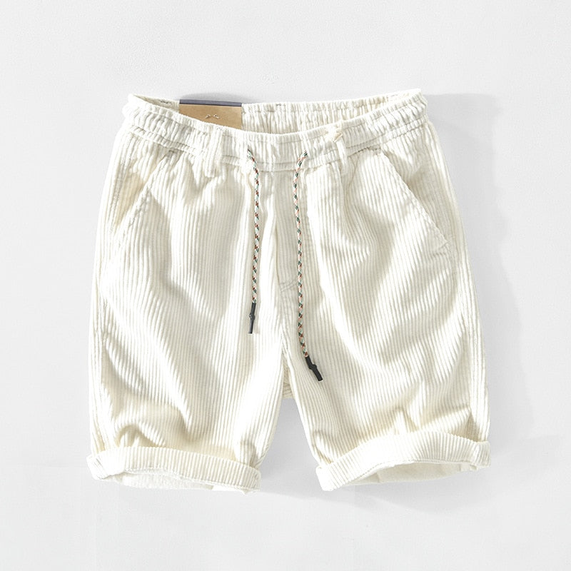 Cord-Shorts | Elastischer Bund | Lässiger Stil