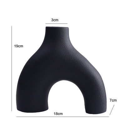 Orbiform Keramikvase – Modernes minimalistisches rundes Design