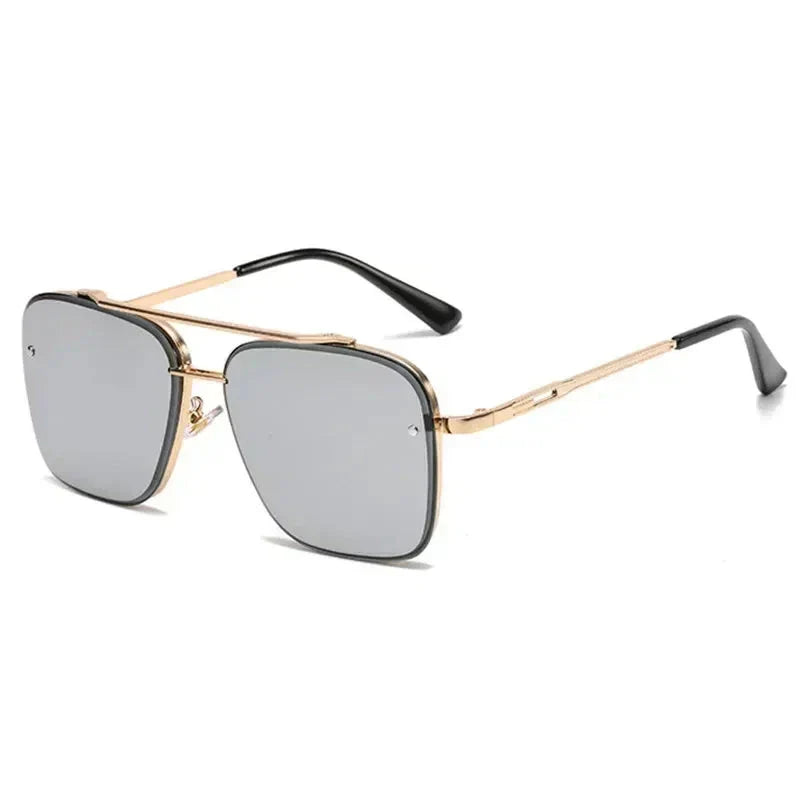 Stylische Herren Sonnenbrillen im quadratischen Pilotenstil