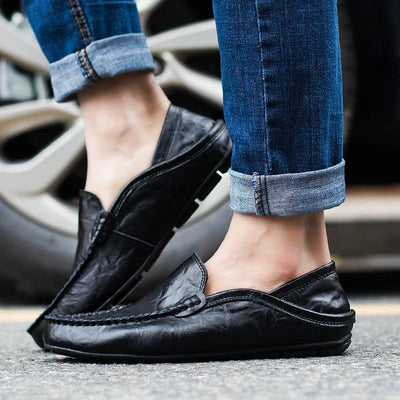 Herrenloafer aus echtem italienischem Leder