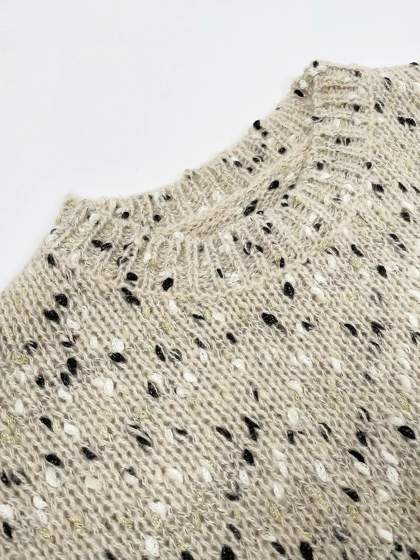 Eleganter Rundhals-Strickpullover für Frauen