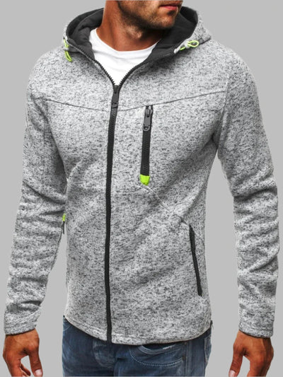 Sommer Hoodie für Herren - Leichtes Sweatshirt mit Reißverschluss und Kapuze
