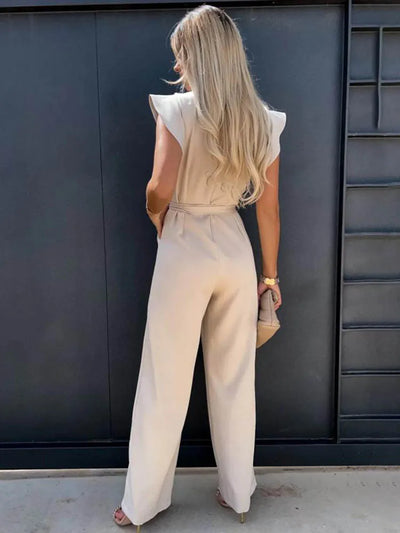 Edith Sommerlicher Jumpsuit | Leichter, stilvoller Jumpsuit für Damen mit weitem Bein