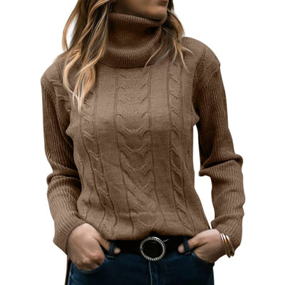 Warmer Rollkragen-Pullover für Damen