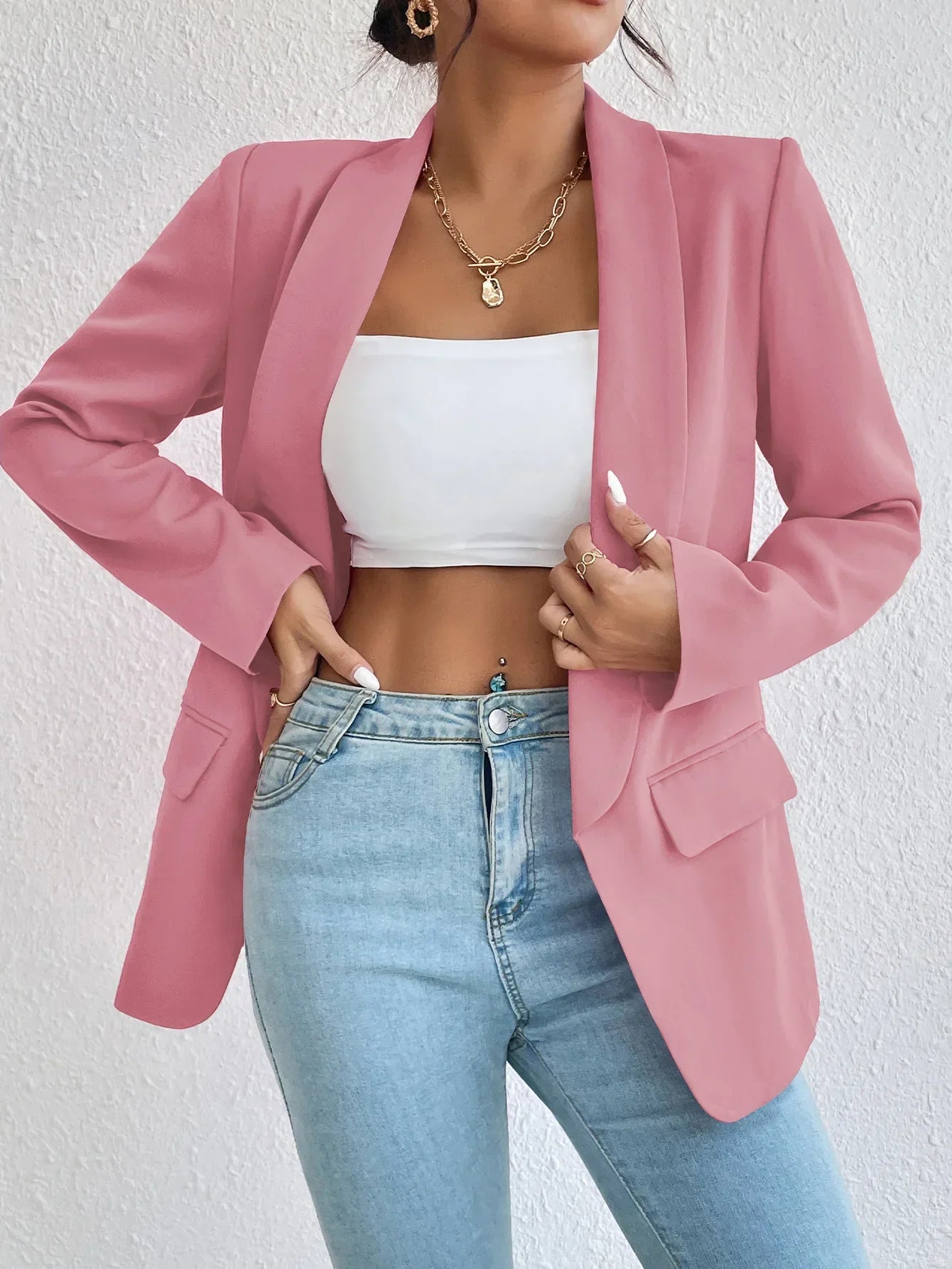 Blazer für Damen – Elegante lange Sommerjacke