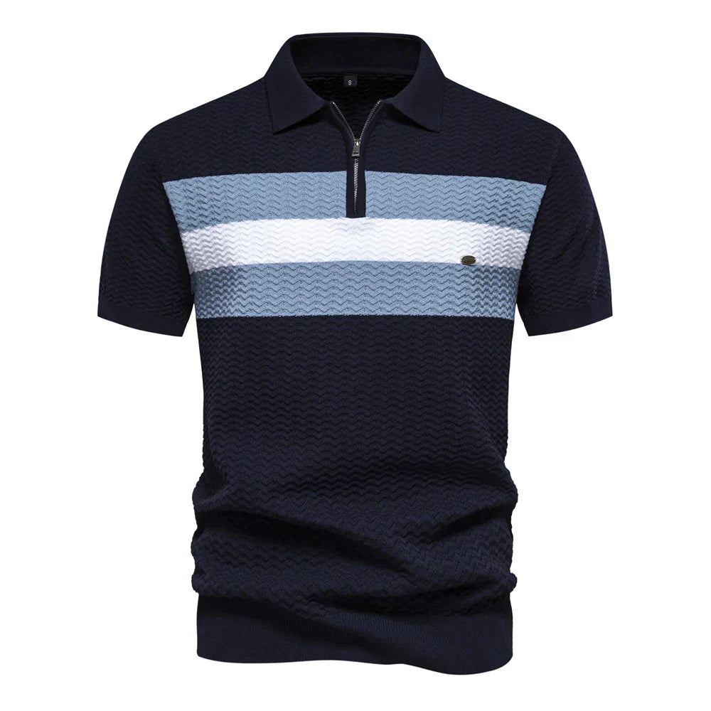 Stylisches Herrenhemd mit Rippenmuster